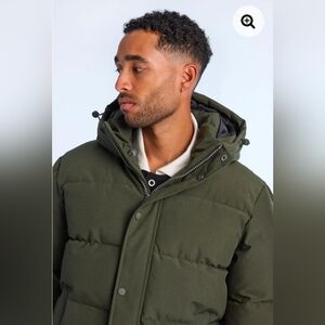 🔴NEW TAGS ON🔴 Men's Olive Hooded Puffer Jacket Size XLarge